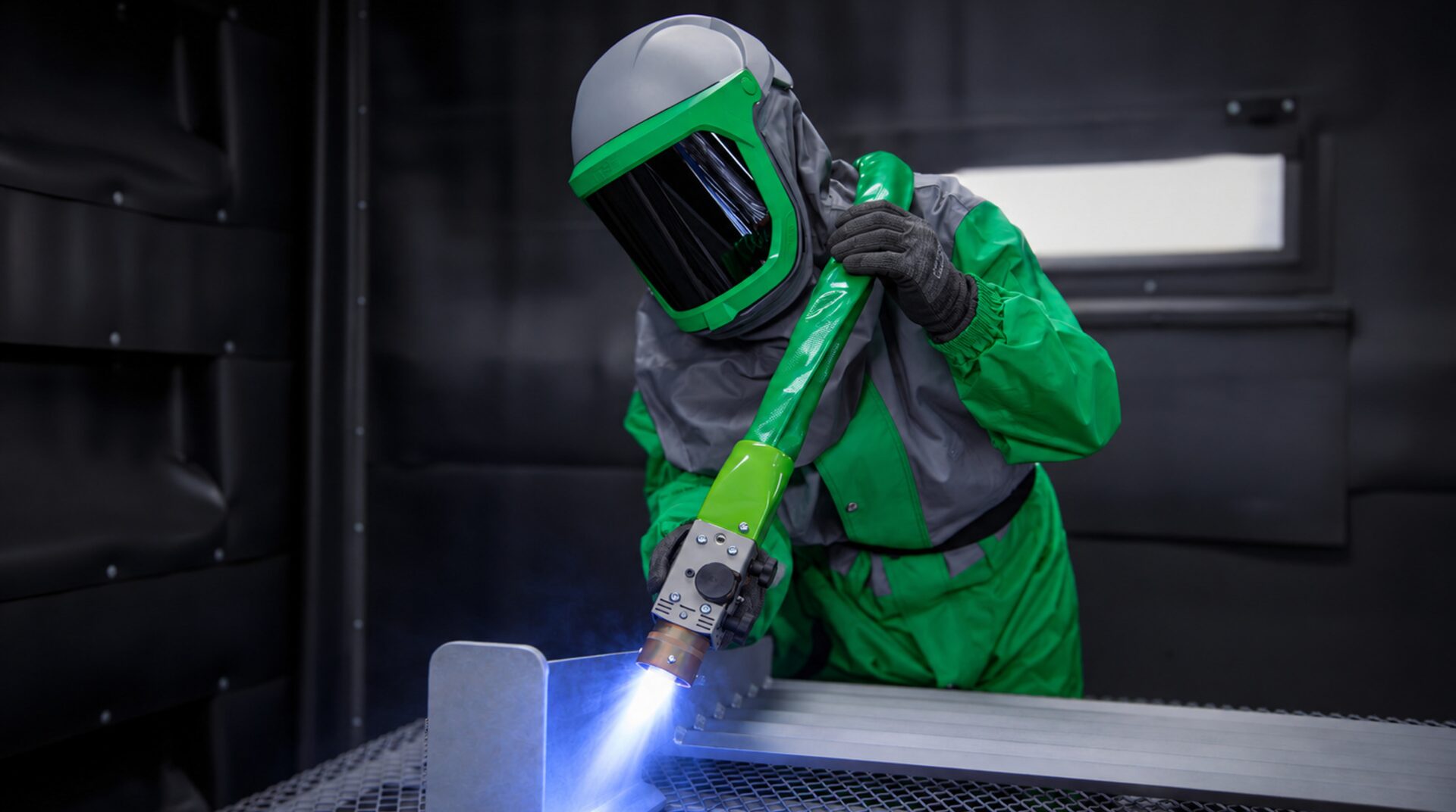 Application de zinc en projection (métallisation) sur structure métallique