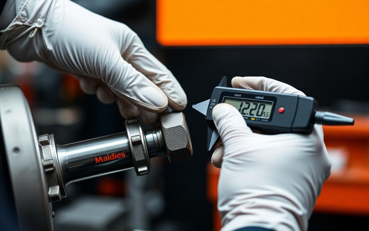 Contrôle qualité d'une pièce thermolaquée avec mesure d'épaisseur