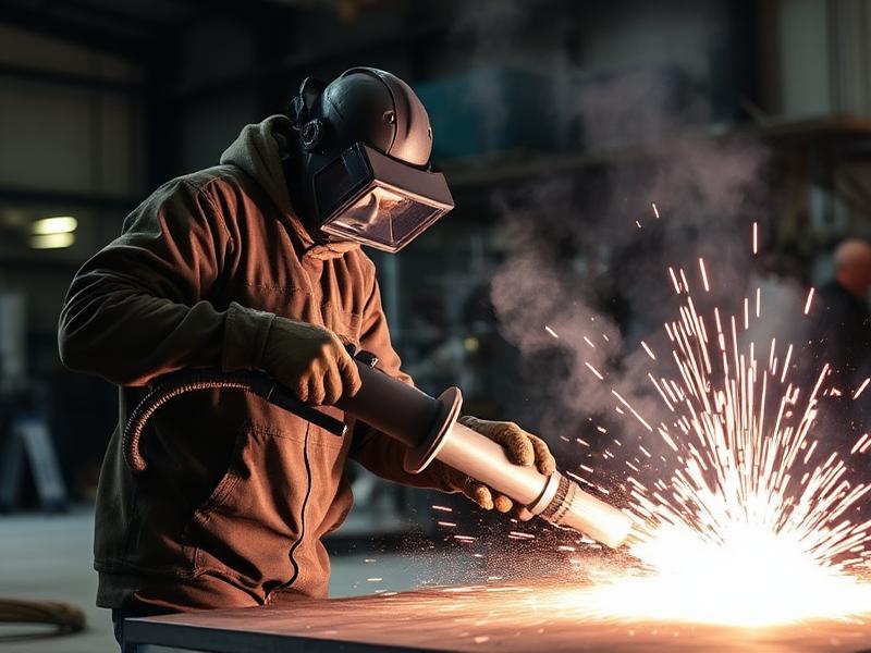 Atelier de sablage et grenaillage pour décapage de pièces métalliques